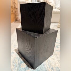 2 x Boxed Shelves in Wooden Cube NWOT